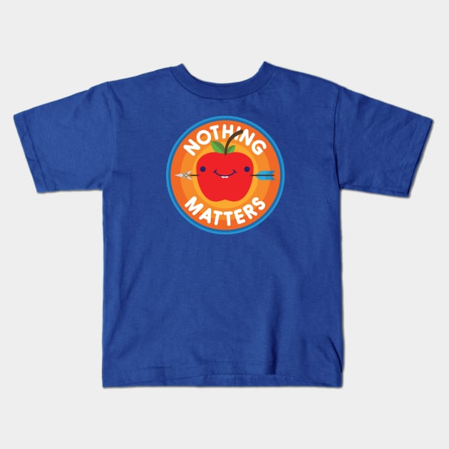 Sarcastic Apple Kids T-Shirt by jthreeconcepts